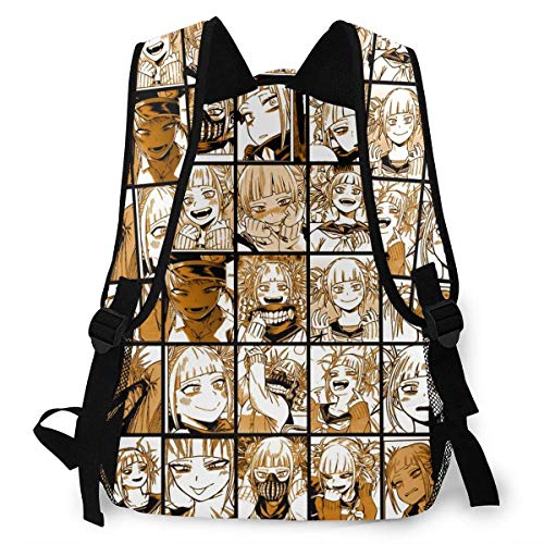 DJNGN Anime My He-r-o ACA-Demi-a Collage Himiko Toga Canvas Laptop Mochila College School para Mujeres y Hombres