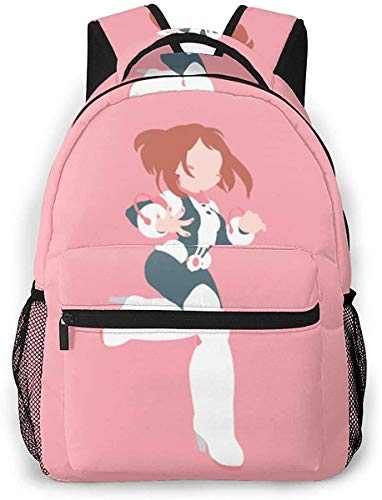 DJNGN Mochila para niños pequeños My He-r-o ACA-Demi-a Backpcak Uravity Ochaco Uraraka Mochilas para niños para niñas Mochila Escolar con Correa