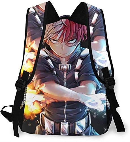 DJNGN Mochila táctica para Hombres My He-r-o ACA-Demi-a Shouto Todoroki Shoto Boku No Hero Mochila Informal Mochila portátil Mochila Escolar para niñas Adolescentes y niños