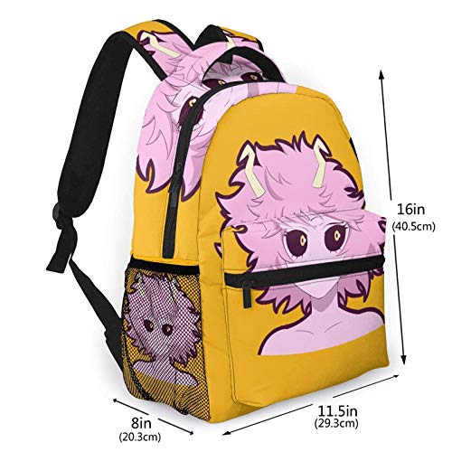 DJNGN My He-r-o ACA-Demi-a Ashido Mina Mochila Boku No Hero ACA-Demi-a Daypack Mochila