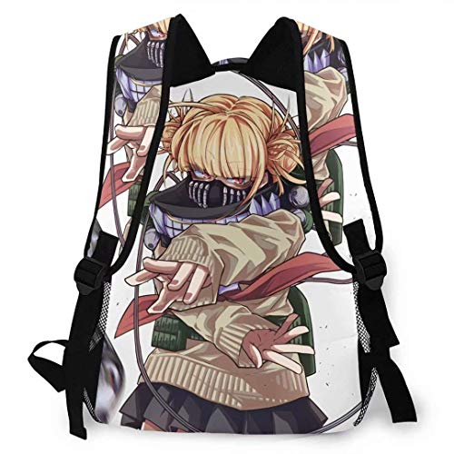 DJNGN My He-r-o ACA-Demi-a Backpack MHA Mochila de Viaje de Moda Unisex BNHA Izuku Journal Notebook Bag Anime School Bookbag Laptop Mochila Daypack para niños Adultos