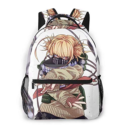 DJNGN My He-r-o ACA-Demi-a Backpack MHA Mochila de Viaje de Moda Unisex BNHA Izuku Journal Notebook Bag Anime School Bookbag Laptop Mochila Daypack para niños Adultos