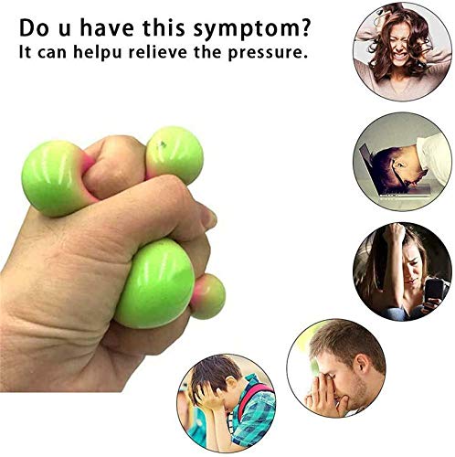 DNA Squish Stress Balls | Color Changing Stress Squishy Balls,Focus Enhance,Soft Stress Toys for Kids Pull/Stretch. Stress Balls for Adults Anxiety Hand Therapy or Sensory Fidget Relaxing Toy (1pcs)