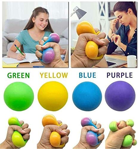 DNA Squish Stress Balls | Color Changing Stress Squishy Balls,Focus Enhance,Soft Stress Toys for Kids Pull/Stretch. Stress Balls for Adults Anxiety Hand Therapy or Sensory Fidget Relaxing Toy (1pcs)