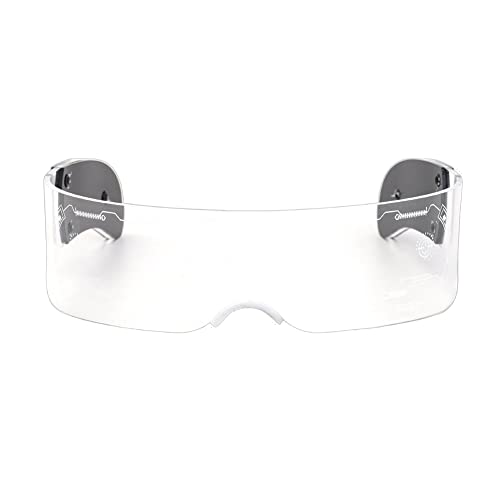 DOCT Gafas LED, Gafas de Colores Luminosas de Fiesta de neón, Gafas de 7 Colores para Fiesta Gafas de 7 Luces para Fiesta de DJ Navidad, Gafas de Flash LED mágicas, Juguetes de luz de Concierto