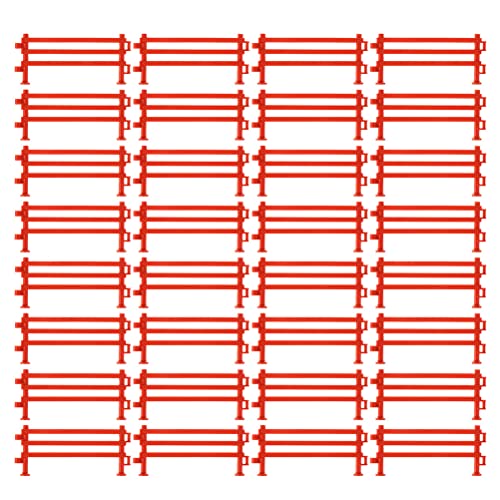 DOITOOL - 100 piezas de bloque de puerta de cercado panel de simulación valla juguete juego de rol barandilla niños juguete valla arena mesa