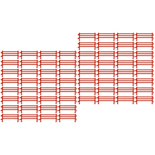 DOITOOL - 200 piezas de bloque de puerta de cercado panel de simulación valla juguete juego de rol barandilla niños juguete valla arena mesa