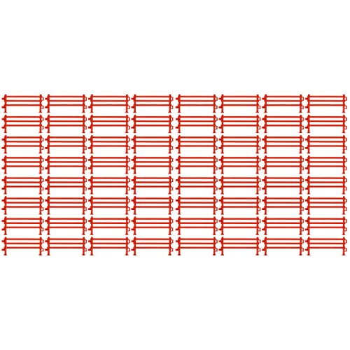 DOITOOL - 200 piezas de bloque de puerta de cercado panel de simulación valla juguete juego de rol barandilla niños juguete valla arena mesa