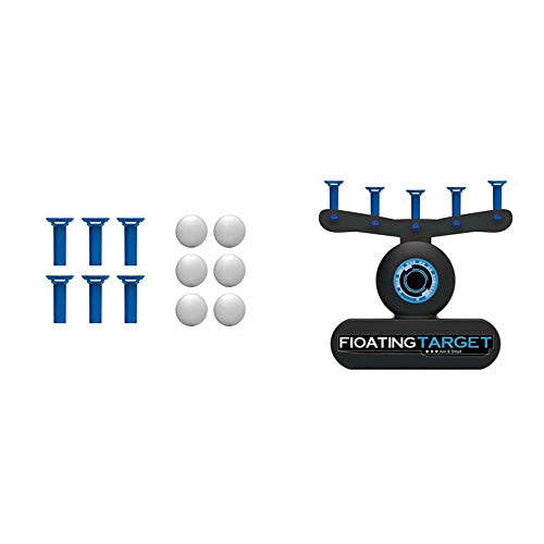 Donpow Hover Shot Juego de Objetivo Flotante, Tenis de Mesa Target Shoot Play Set Shooter & Bowling Pin Target Game Suspension Ball Target para Juego grupal, Regalo de Juguete Educativo