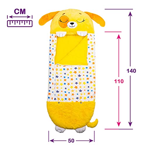 Dormi Locos Peluches Pequeños-Perro Amarillo (137cm x 50cm), Color (Concentra 506071)