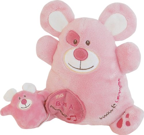 Doudou et Compagnie caja de música ratón rosa