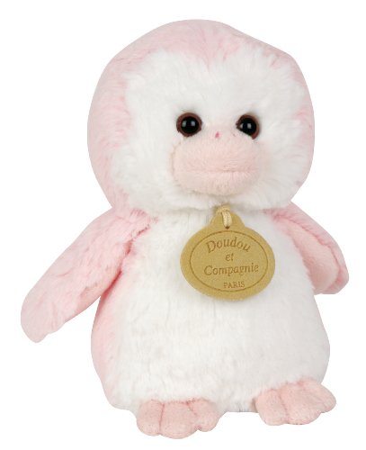 Doudou et Compagnie DC2238 - Pingüino musical de peluche, color rosa [Importado de Francia]