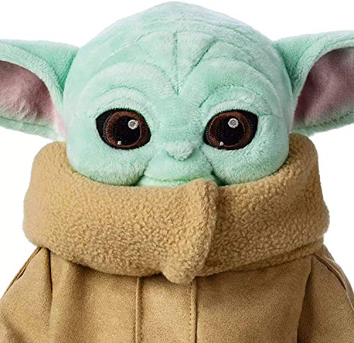 Dpprdl Peluche Animal Disney 25 cm Bebé Yoda Muñecas de Felpa El Mandalorian Peluche Child Grogu Figura Figura Doll Toys Lindo Juguete Relleno para Niños Niños Regalo