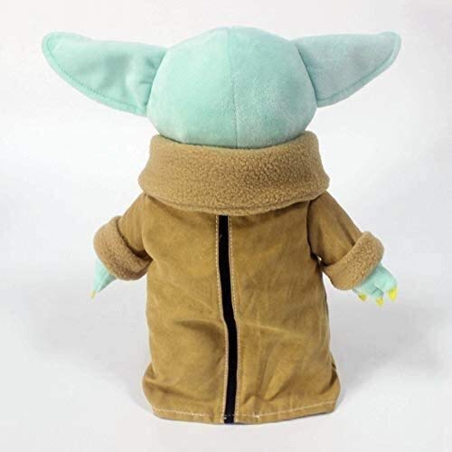 Dpprdl Peluche Animal Disney 25 cm Bebé Yoda Muñecas de Felpa El Mandalorian Peluche Child Grogu Figura Figura Doll Toys Lindo Juguete Relleno para Niños Niños Regalo