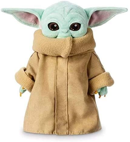 Dpprdl Peluche Animal Disney 25 cm Bebé Yoda Muñecas de Felpa El Mandalorian Peluche Child Grogu Figura Figura Doll Toys Lindo Juguete Relleno para Niños Niños Regalo