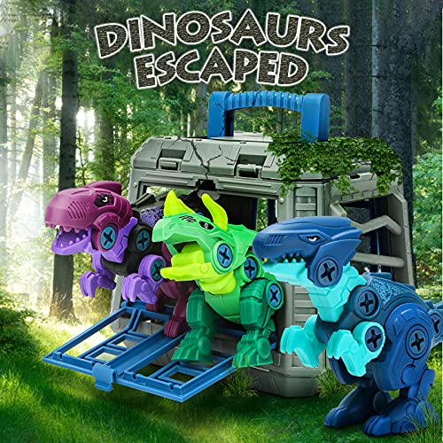 Dreamon Dinosaurios Juguetes para Niños con Jaula Taladro Eléctrico