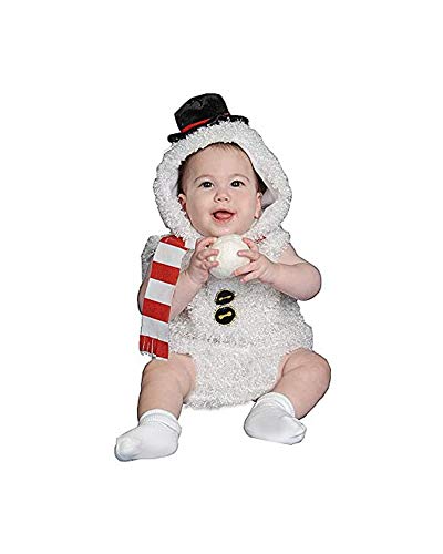 Dress Up America-Adorable Disfraz de Hombre de Nieve Bebé-Talla 0-6 Meses, Color 1, (Peso: 3,5-7 kg, Altura: 43-61 cm). (361-0-6)