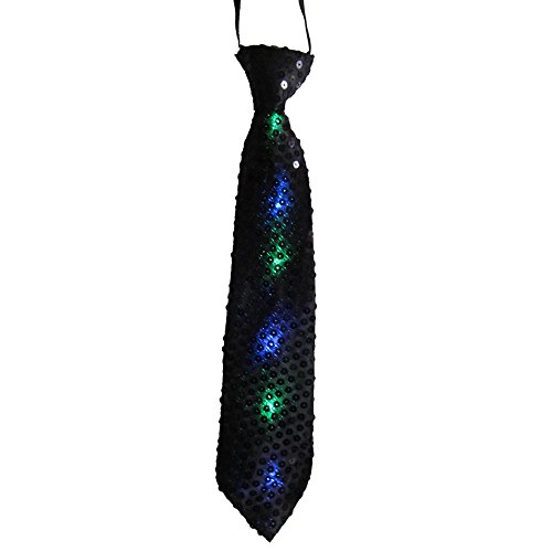 Dress Up America- Corbata Negra con Luces LED (691)