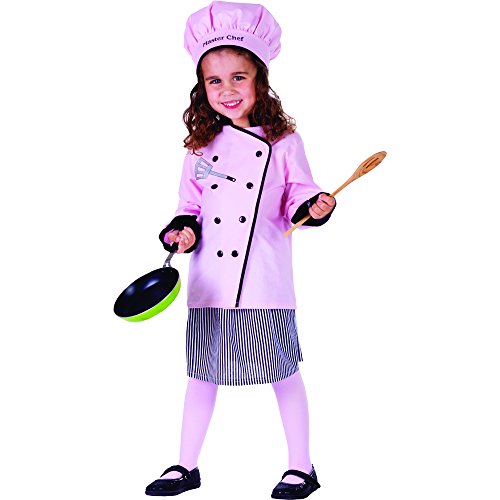 Dress Up America Disfraz de Linda pequeña niña Cocinero