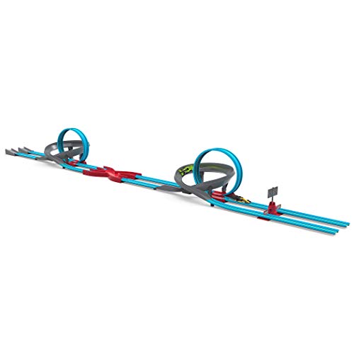 DRIVEN by Battat Drag Race Track Play Set-Large Turbo Dash – Juego Arrastre de 28 Piezas con bucles y 2 Autos, Pistas de Carreras y Juguetes para niños de 3 años en adelante (Branford Ltd. 0)