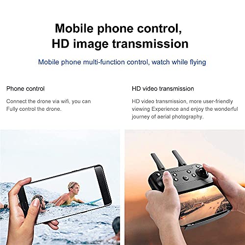 Drone Plegable Mipan con cámara HD 1080P FPV WiFi RC Quadcopter, Control de Voz, Control de Gestos, trayectoria de Vuelo, Sensor G, Drone para Adultos niños