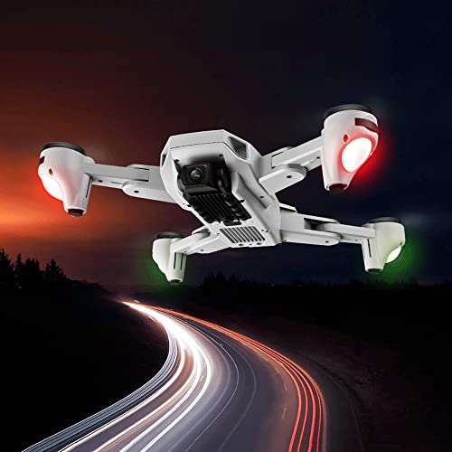 Drone RC plegable Posicionamiento GPS Cámara dual Flujo óptico 5.8G Avión de control remoto Niño adulto Profesional Fotografía aérea de alta definición Avión de juguete eléctrico Regalo de cumpleaños