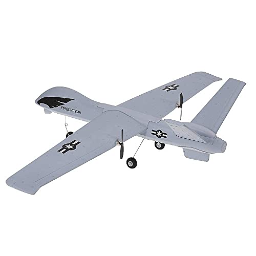 Drone, Z51 2.4G 2Ch Predator Control Remoto Avión RC 660Mm Envergadura Espuma Planeador Lanzamiento Manual Drone Kit Bricolaje para niños Principiantes