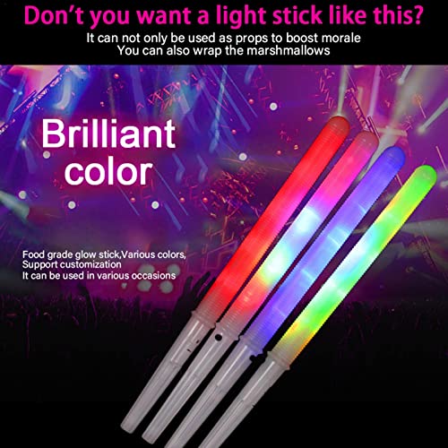 DuYong Light up Foam Stick, Roscado Glow Stick, 8 segmentos Lightning Beam Splitter, Creative Childrens Toy Cotton Candy Flash Stick