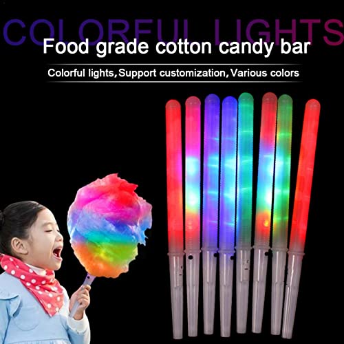 DuYong Light up Foam Stick, Roscado Glow Stick, 8 segmentos Lightning Beam Splitter, Creative Childrens Toy Cotton Candy Flash Stick