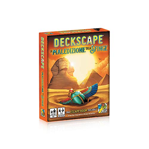 dVGiochi - Deckscape-La Maledición de la Sfinge-Una Escape Room de Bolsillo, Edición Italiana, DVG5709