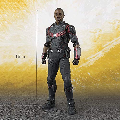 DYB Figuras Juguetes Avengers Juguetes - Falcon Vengadores Infinity War operación Conjunta de 6 Pulgadas, Figura de acción Vengadores Falcon, Negro Marvel Toys