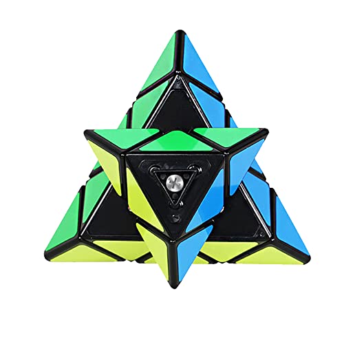 EACHHAHA Cubo de la pirámide Pyramid Cube Standard Triangle Pyraminx Pyramid Smooth Speed Reliable Puzzle – Professional Magic Cube For Kids and Adults