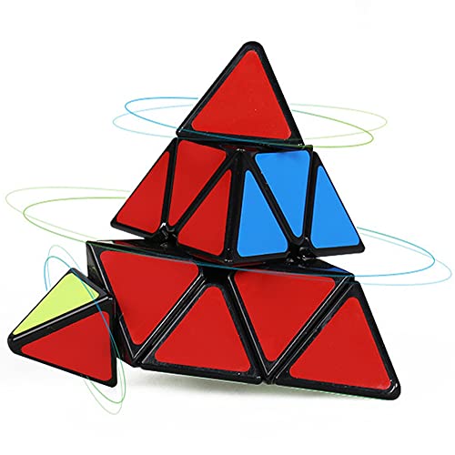 EACHHAHA Cubo de la pirámide Pyramid Cube Standard Triangle Pyraminx Pyramid Smooth Speed Reliable Puzzle – Professional Magic Cube For Kids and Adults