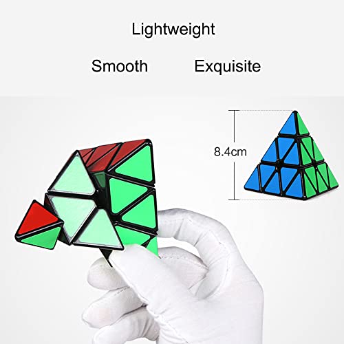 EACHHAHA Cubo de la pirámide Pyramid Cube Standard Triangle Pyraminx Pyramid Smooth Speed Reliable Puzzle – Professional Magic Cube For Kids and Adults