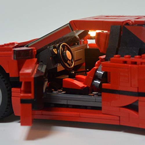 EcoGo Kit de iluminación LED para Lego 10248 – Creator Ferrari F40 modelo de bloque de construcción (no incluye modelo Lego)