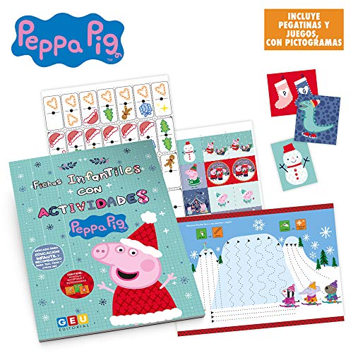 Editorial GEU Peppa Pig Fichas Infantiles Actividades Navideñas | Educación Infantil y Tea | Niños de 3 a 5 años