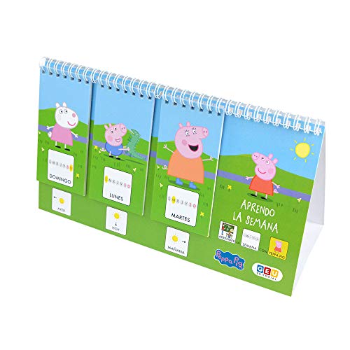 Editorial GEU Peppa Pig Tarjetas Didácticas : Aprendo los Días de la Semana | Educación Infantil y Tea | Niños de 3 a 5 años