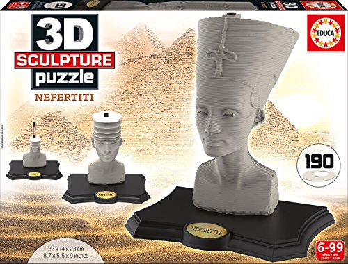 Educa Borrás - Nefertiti, Puzzle 3D Escultura (16966)