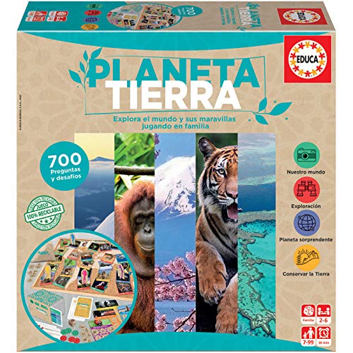 Educa Planeta Tierra Juego de Mesa, Multicolor (18707)