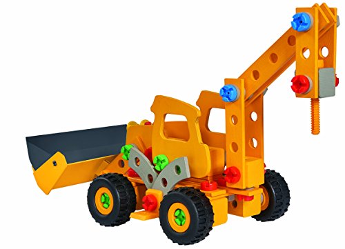 Eichhorn 109325105 – Bob el constructor Constructor – (excavadora baggi/Scoop, 142 Piezas, FSC 100%, fabricado en Alemania, a partir de 5 años , color/modelo surtido