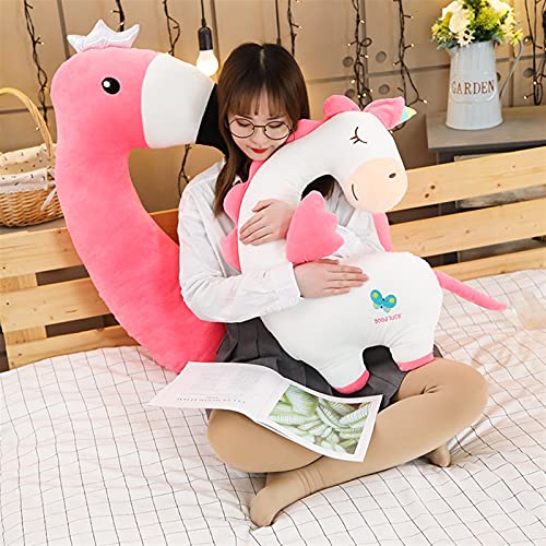 ELKeyko 80~120 cm Gigante Unicornio Juguete de Peluche de Peluche de Peluche de Peluche Regalo para Amante cumpleaños Dinosaurio Flamingo Mensaje Almohada Almohada cojín Almohadas de Maternidad