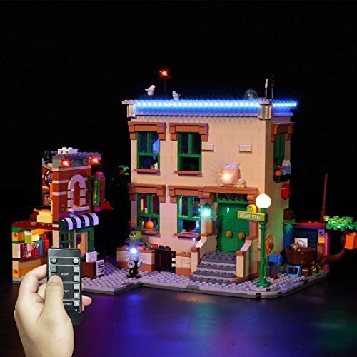 Elroy369Lion RC USB Power - Juego de luces LED para Lego Sesame Street 21324 (sólo LED, no incluye el kit Lego)