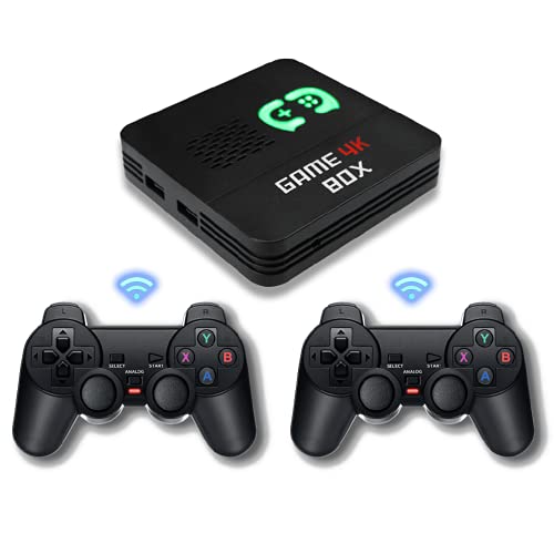 Emeili 2.4G Consola De Juegos ​Retro, Consola de Videojuegos 4K 6700 Juegos clásicos incorporados, Videojuegos Plug and Play, Mini Consola Retro Controlador de Gamepad portátil USB