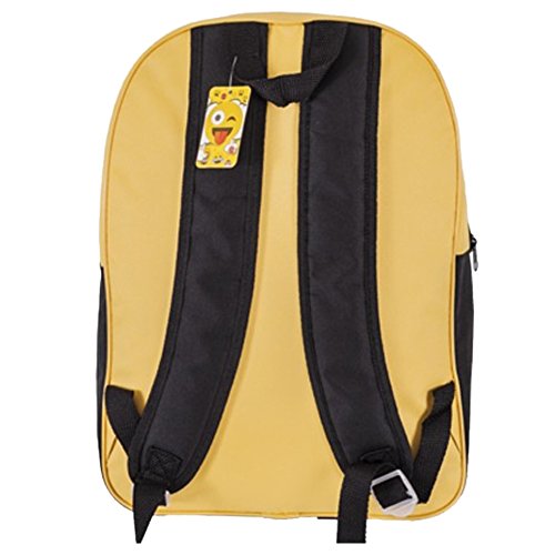 Emoji 1023AHV-6586 Emoji-41cm Mochila grande, Amarillo/Negro, 41cm