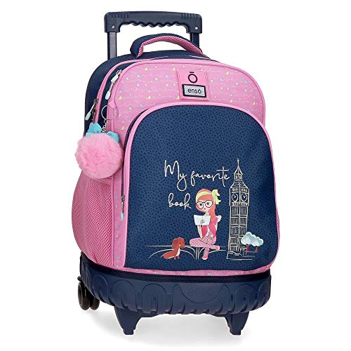 Enso My Favorite Book Mochila 2 Ruedas Multicolor 33x44x21 cms Poliéster 30,49 L