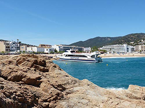 España Ciudad Balneario Cataluña, Costa Brava, Provincia de Girona Puzzle para Adultos niños 1000 Piezas Juego de Puzzle de Madera Regalo decoración del hogar Recuerdo de Viaje Especial