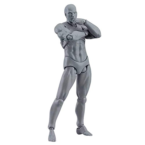 Espeedy Modelo del Cuerpo,2 Piezas/Set Cuerpo luz PVC Movebale Figura acción Modelo para SHF versión 2,0 Regalos- con Armas,Base,Mano y pie