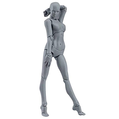 Espeedy Modelo del Cuerpo,2 Piezas/Set Cuerpo luz PVC Movebale Figura acción Modelo para SHF versión 2,0 Regalos- con Armas,Base,Mano y pie