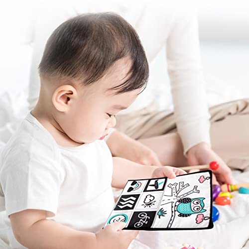 Espejo de piso Tummy Time, juguete de espejo de piso para bebé Tummy Time, juguetes sensoriales Montessori, alto contraste en blanco y negro, para asiento de coche, cochecito de juguete, regalos para