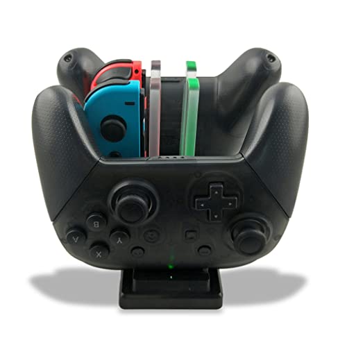 Estación de Carga de 6-Port Gaming Controller 6-IN-1 Desktop 5V Gamepad Charger Holder Game Console Joystick Accesorio